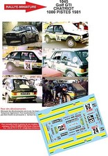 DECALS 1/43 REF 1045  GOLF GTI