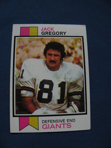 1973 topps jack gregory - topps,