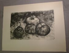André Minaux, Lithographie originale signée "Nature Morte, Fruits", 1955 !!!