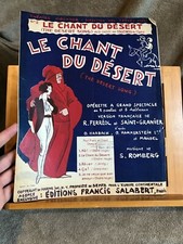 Romberg chant du désert - s.,