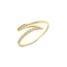9ct Yelllow Or Zig-Zag Bague