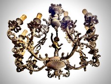 Lustre baroque en bronze 15