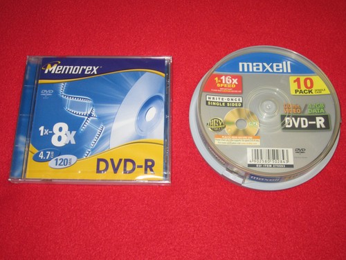 Lot dvd 4 7gb 120min - 9, dvd-r
