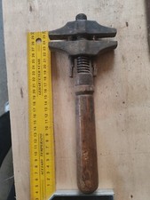 Outil Ancien Petite Clé À Molette Anglaise Mécanicien Clé Double Fourche