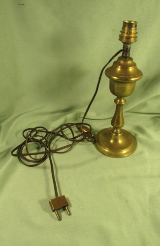 Ancien pied lampe huile - lampe, à