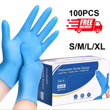 Blue Nitrile Gloves Disposable