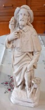 Statue Saint Roch Plâtre