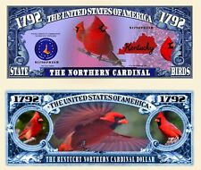 Le CARDINAL ROUGE BILLET MILLION DOLLAR Oiseau KENTUCKY Etats US Birds of Animal