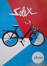 SOLEX VELOSOLEX - 3800 BLEU BLANC ROUGE - AFFICHE POSTER