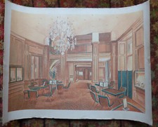 Grande Lithographie Art Déco