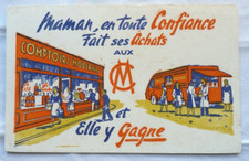 BUVARD - COMPTOIRS MODERNES - MAMAN, FAIT SES ACHATS AUX CM - CAMION MAGASIN -