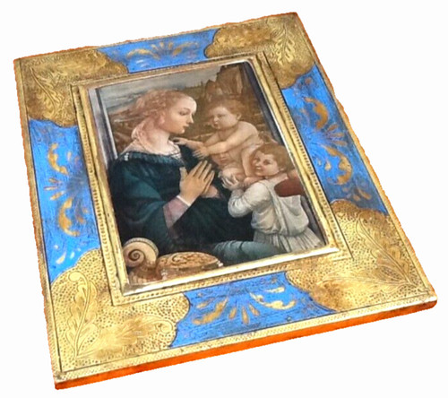 Icône religieuse polychrome