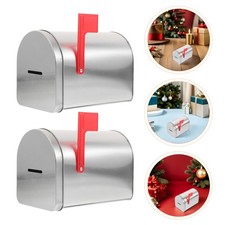  Lot de 2 tirelires en fer