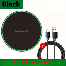 Chargeur Sans Fil 15W pour iPhone  Tapis de Charge Sans Fil Rapide par Induction