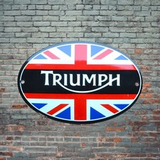 Plaque émaillée TRIUMPH enamel sign emailschild