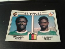 Theophile Abega - Emmanuel Kunde - Panini 1982