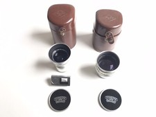 2 Objectifs SCHNEIDER KREUZNACH Curtar O,5x +Telelongar 2x pour Agfa-Kine-Caméra