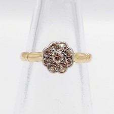 Bague marguerite antique or