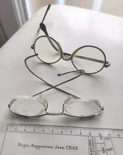 Lot De 2 Paires De Lunettes Anciennes Verres Épais