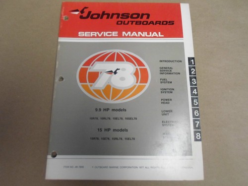 1978 johnson hors - 1978, hors-bord