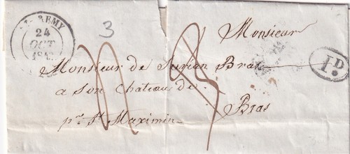 Marque postale 1843 st - 🦬marque,