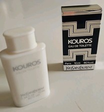 YVES SAINT LAURENT miniature Parfum KOUROS edt 10 Ml Sérigraphie Grise 5 Lignes 