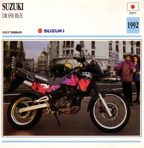 Fiche moto suzuki dr 650 - :,