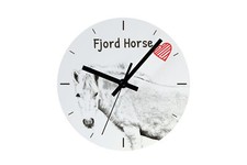 Cheval Fjord horloge avec une photo de cheval Art-Dog