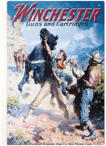 Plaque metal winchester guns - plaque,