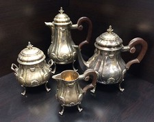 RARE SERVICE 4 PIÈCES EN ARGENT MASSIF - MINERVE - J. FONTAN - BORDEAUX