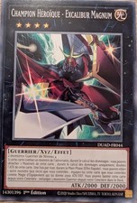 Carte Yu Gi Oh Champion Héroïque - Excalibur Magnum neuf