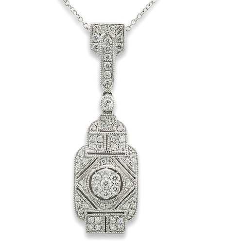 Pendentif collier diamant - pendentif/collier,