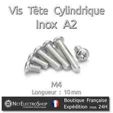 Vis à Métaux Tête Cylindrique, Torx, TCB, Inox A2, DIN 7985, M4 x 10mm