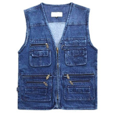 Jeans Hommes Cargo Gilet Multi