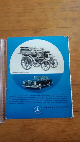 Pub ancienne mercedes benz - benz,