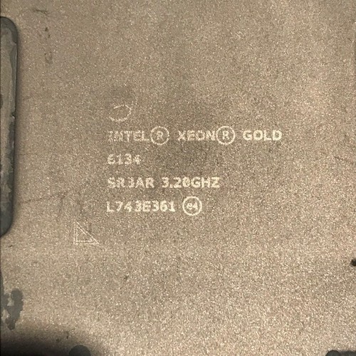 Intel xeon gold 6134 sr3ar - intel,