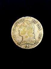 Écu Louis 15 Argent 1771 Pau Anciennement Monté En Broche