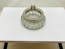 ancien cendrier rond cristal