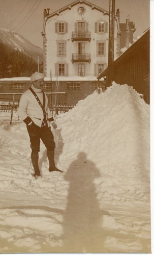 Chamonix 1912 homme dans la - -,