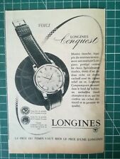 291 Publicité ancienne 1950 montres Longines