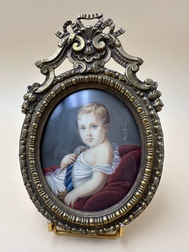 Ancienne miniature peinte - ancienne,
