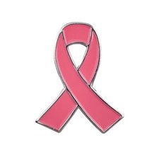 Pin's Ruban Rose - Cancer du sein - Octobre Rose - en Acier - Engagés - Cérémoni