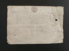 1711, parchemin, cour des