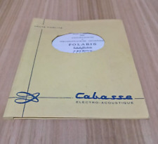 Manuel Mise En service Amplificateur Préamplificateur Cabasse Polaris PAS 10 T S