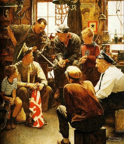 The war hero norman rockwell - hero,