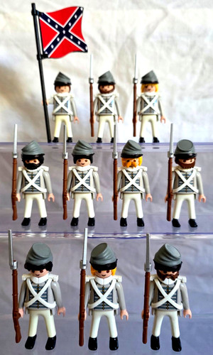Playmobil soldats sudistes - playmobil,