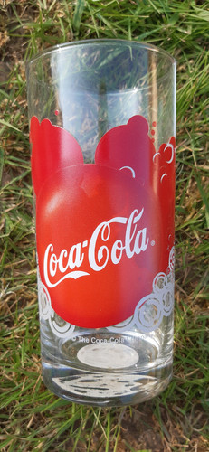 Verres coca cola rond rouge - 6,