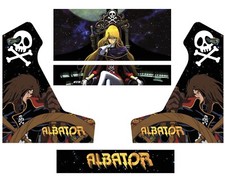 Stickers bartop Albator Modele 2 Autocollant borne d'arcade
