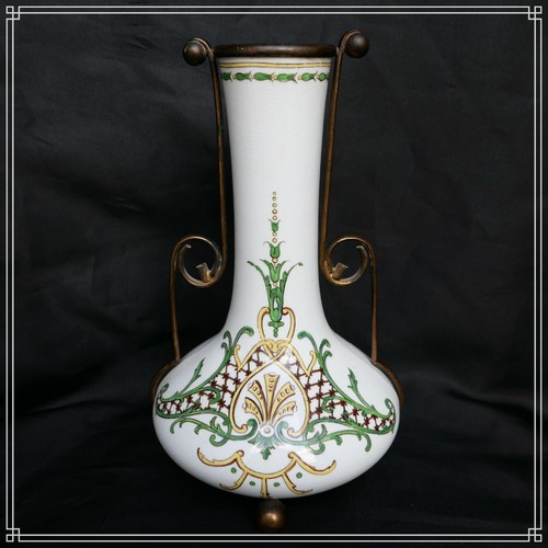 Joli vase faience de - vase, en