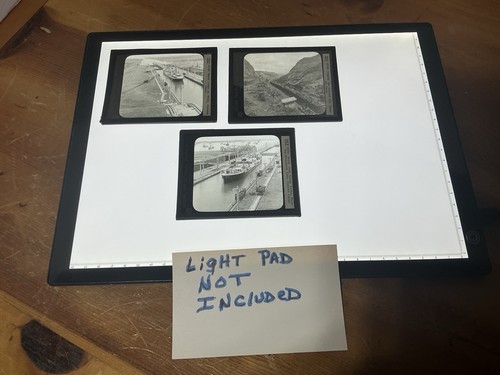 Magic lantern glass - lantern, slides